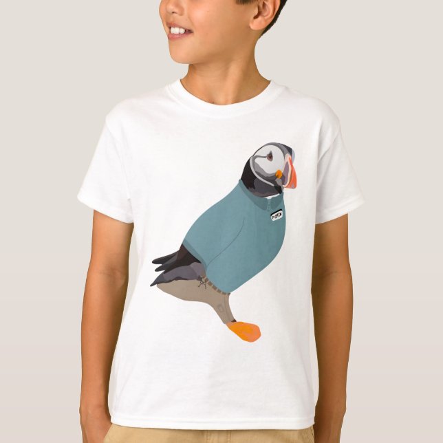 P är för Puffin T Shirt (Framsida)