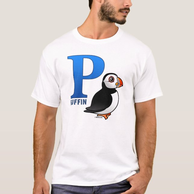 P är för Puffin Tee Shirt (Framsida)