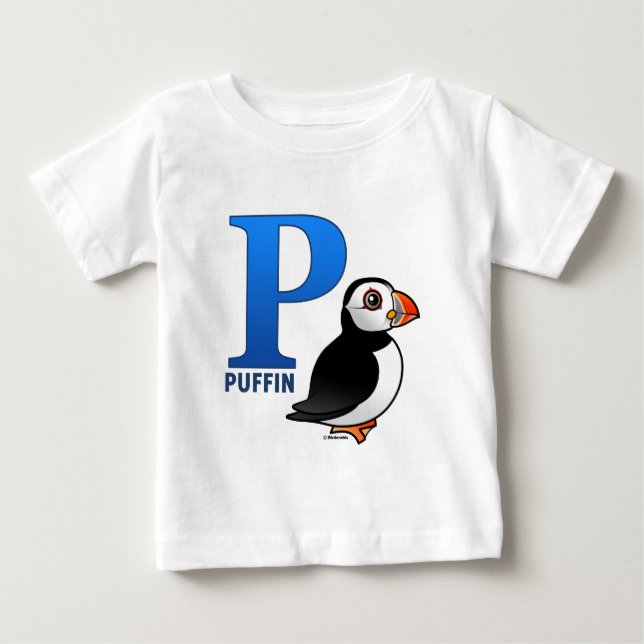 P är för Puffin Tee Shirt (Framsida)