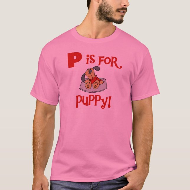 P är för valpTshirts och gåvor T Shirt (Framsida)