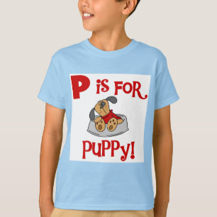 P är för valpTshirts och gåvor Tee