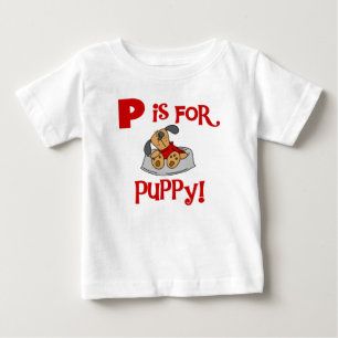 P är för valpTshirts och gåvor Tee Shirt