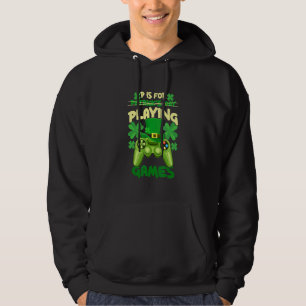 P är till för att spela videospel, boys-St patrick Hoodie