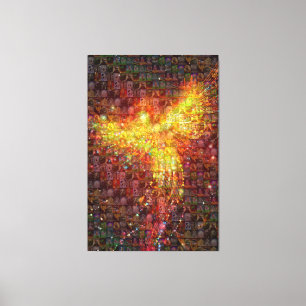 P är till Phoenix Mosaic Canvastryck