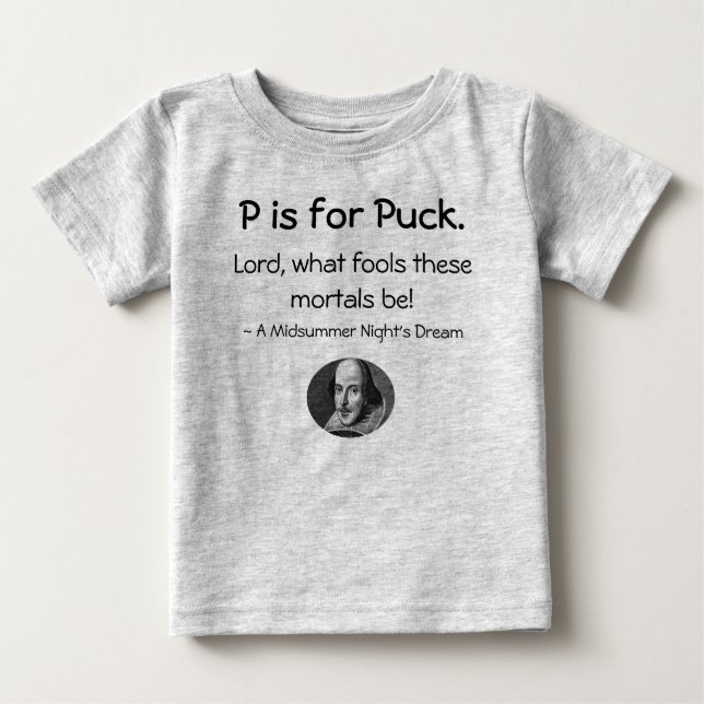 P är till Puck ・ En liten Shakespeare Shirt Tee (Framsida)