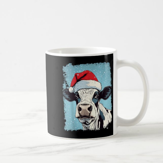 P Art Färgglad Ko Jul  Kaffemugg (Höger)