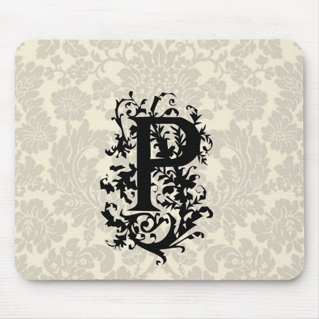 P Baroque monogram Musmatta (Framsidan)