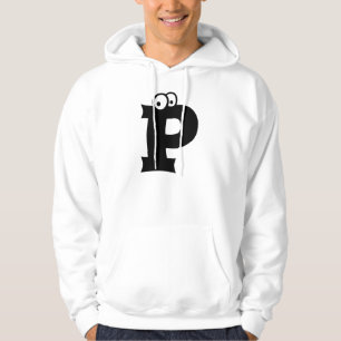 P, brev med ögonbollar sweatshirt
