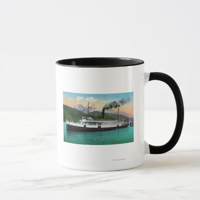 P. C. Co's Steamer "City of Seattle" Mugg (Höger)