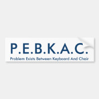 P.E.B.K.A.C. Bildekal