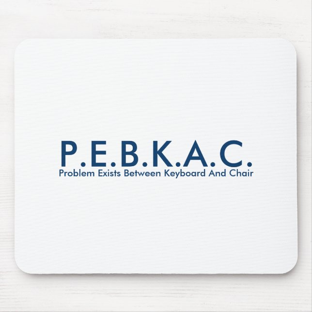 P.E.B.K.A.C. Mousepad Musmatta (Framsidan)