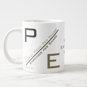 ’P/E-förhållande’ Jumbo Mugg