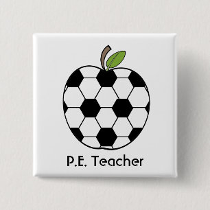 P.E. Lärarefotbollboll Apple knäppas Knapp