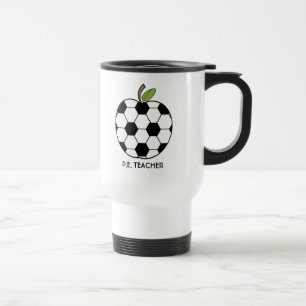 P.E. Läraremugg - fotbollboll Apple Resemugg
