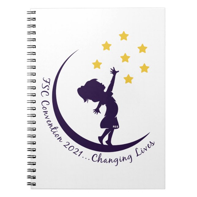 P.E.O. Florida State Convention Logotyp Anteckningsbok (Framsidan)