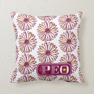 P.E.O. logotyp Kudde