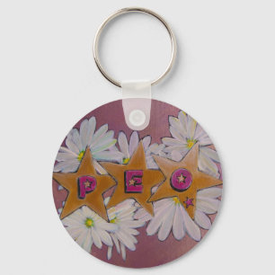 P.E.O. Sisterhood Nyckelring