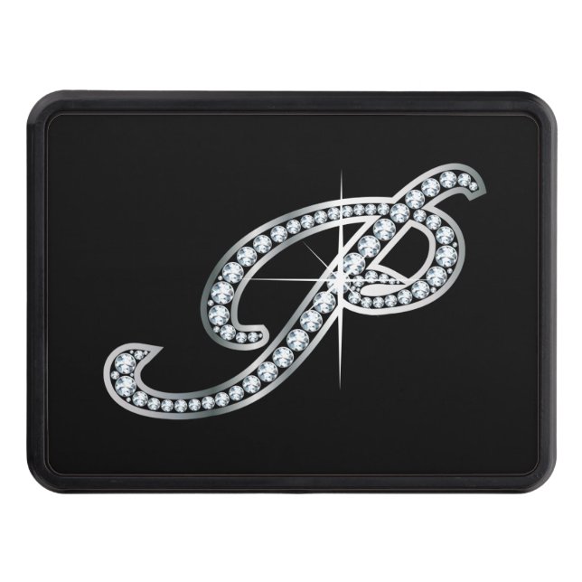 P Faux-"Diamond Bling" Tow Hitch Cover Dragkroksskydd (Framsidan)