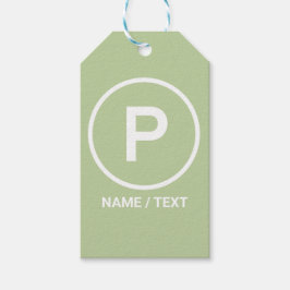 P för Paleo diet grönt Naturligt inga sädesbrännvi Presentetikett