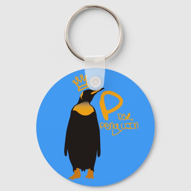 P för Penguin Nyckelring (Framsida)