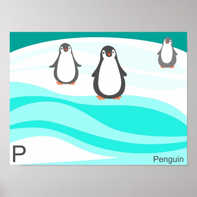 P för Poster av penguin (Framsidan)