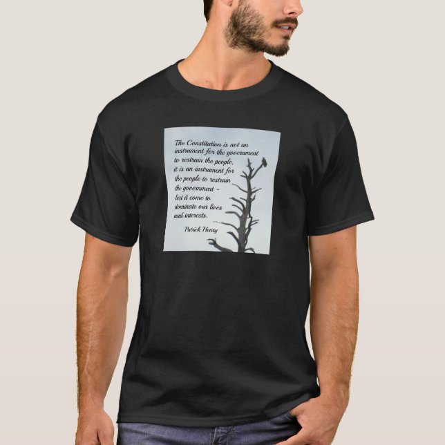 P. Henry citerade konstitutionen T-shirt (Framsida)