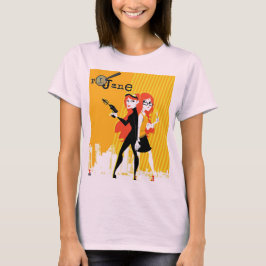 P. I. Jane Basic rosa Women's t-shirt