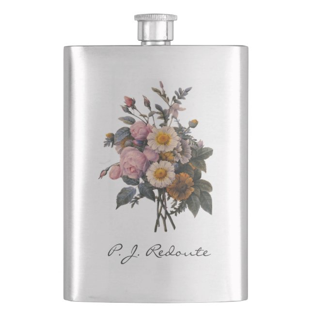 P.J. Redoute rosa ros och daisy Fickplunta (Framsidan)