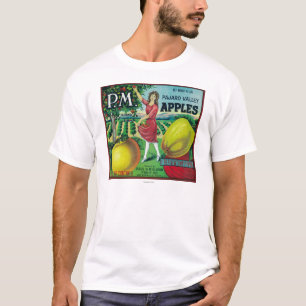 P.M. Apple låda LabelWatsonville, CA Tee Shirt