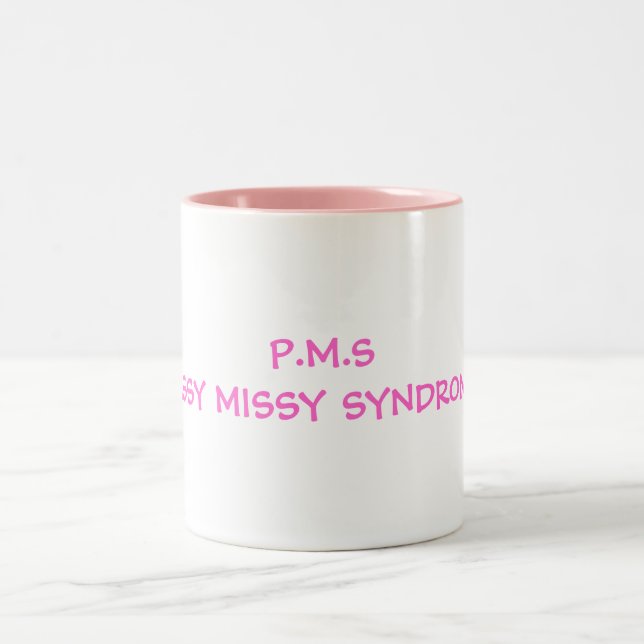 P.M.SPISSY-MISSYSYNDROM Två-Tonad MUGG (Center)