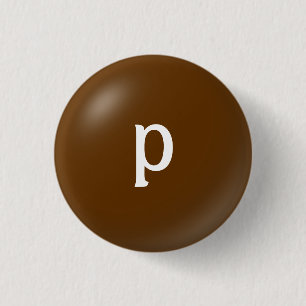 P Monogram-knapp Knapp