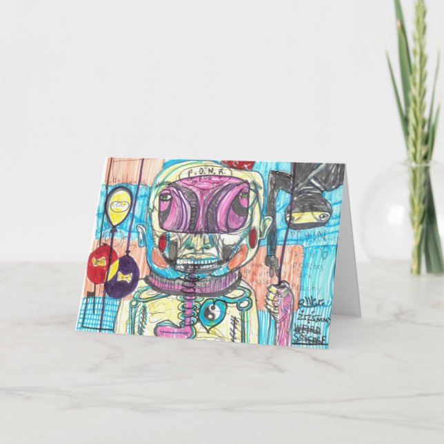 P.O.N.R. Grattis på födelsedagenkort Kort (Framsida)