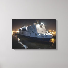 P&O Pride of Hull färja på natten Canvastryck