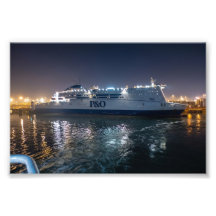 P&O Pride of Hull färja på natten