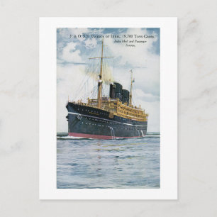 P&O S.S. Viceroy Indien - Poster i Vintage resor Vykort