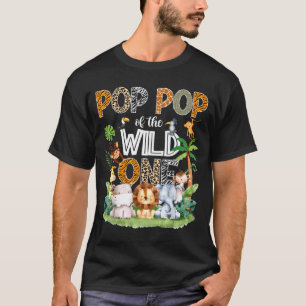 P P Av Den Vilda Ettårsdag Safari Djungel  T Shirt