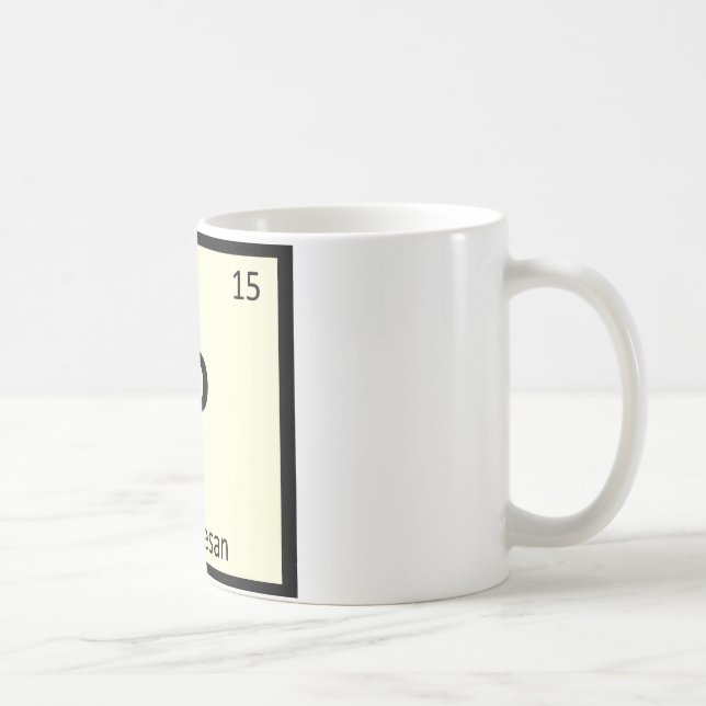 P - Parmesanost Kemi Periodiska Systemet Kaffemugg (Höger)