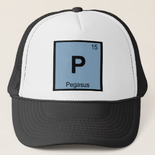P - Pegasus Grekisk kemi Periodiska systemet Symbo Truckerkeps