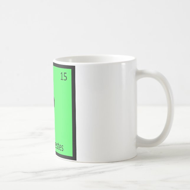P - Peloneuestes Dinosaur Kemi Periodiska Systemet Kaffemugg (Höger)