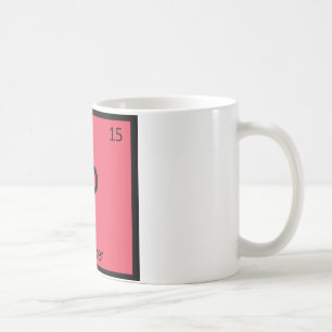 P - Peppar Grönsak Kemi Periodiska Systemet Kaffemugg