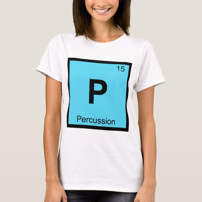 P - Periodisk Bord-symbol för perkussionkemi Tröja (Framsida)