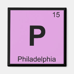 P - Periodisk Philadelphia Pennsylvania kemi Magnet