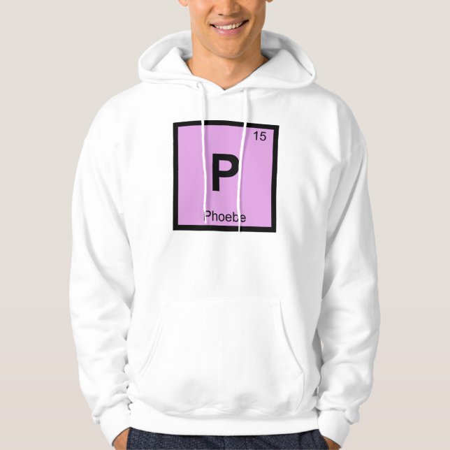 P - Phoebe Titan Kemi Periodiska Systemet Symbol Sweatshirt (Framsida)