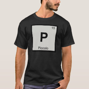 P - Piccolo Musik Kemi Periodiska Systemets Symbol T-shirt
