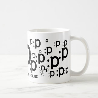 : p pinne ut din tungamugg kaffemugg