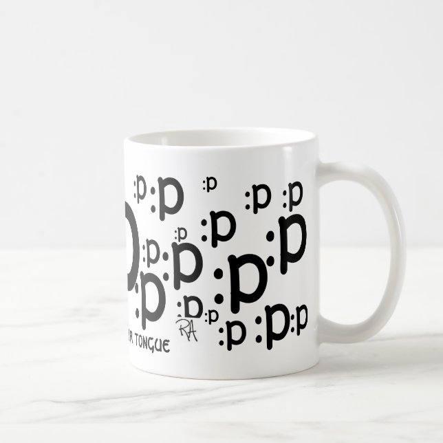 : p pinne ut din tungamugg kaffemugg (Höger)