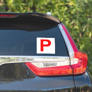 P Plattvit / Röd etikett