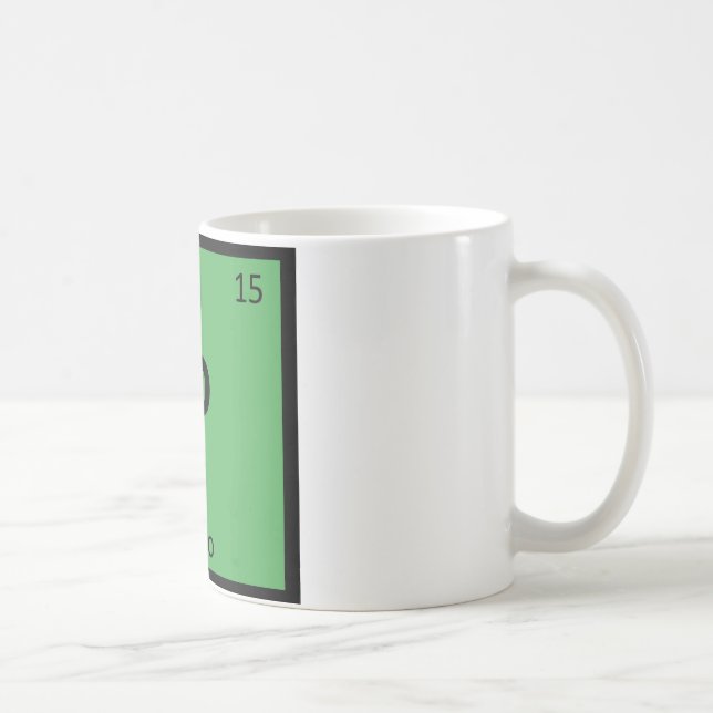 P - Polosport Kemi Periodiska Systemets Symbol Kaffemugg (Höger)