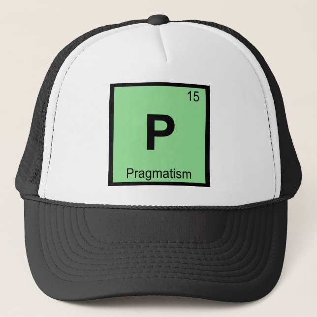 P - Pragmatism Filosofi Kemi Periodiska Systemet Truckerkeps (Framsida)