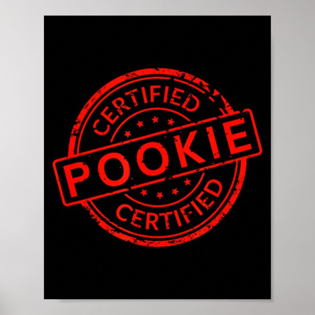 P Pular Slang Quote Valentines Certified Oki  Poster (Framsidan)